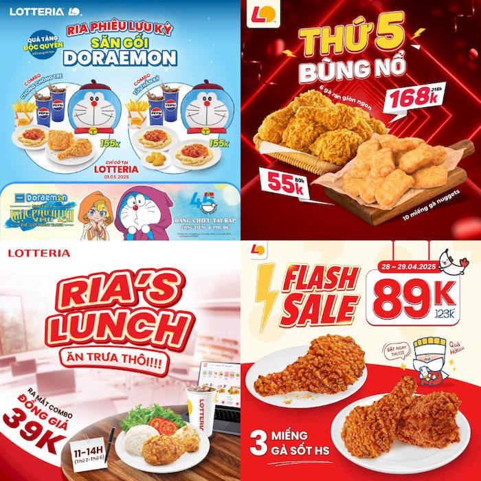 Cập nhật menu Lotteria Huế 2025: Thực đơn & bảng giá mới nhất