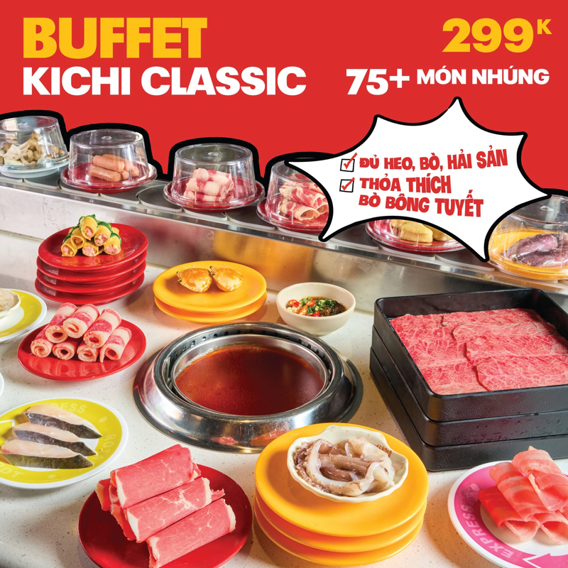 Menu Kichi Kichi 2026 mới nhất