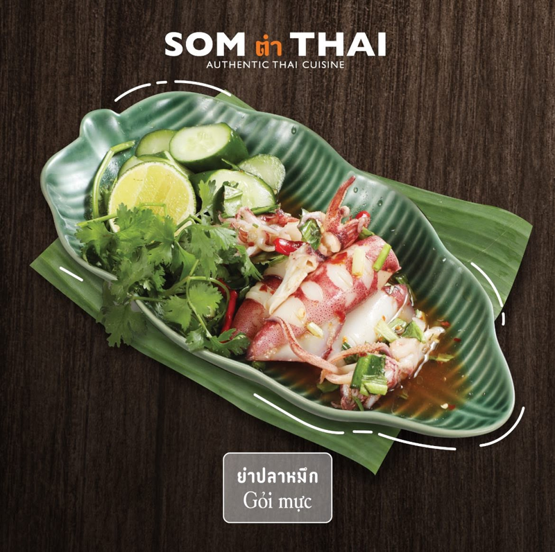 Gỏi mực tại Som Tum Thai