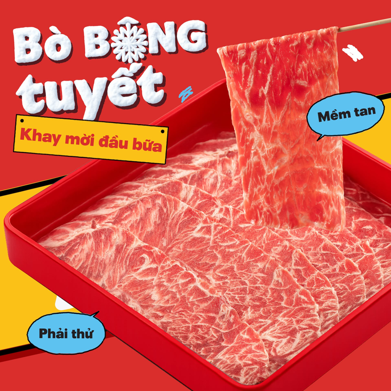 Món bò bông tuyết tại Kichi Kichi