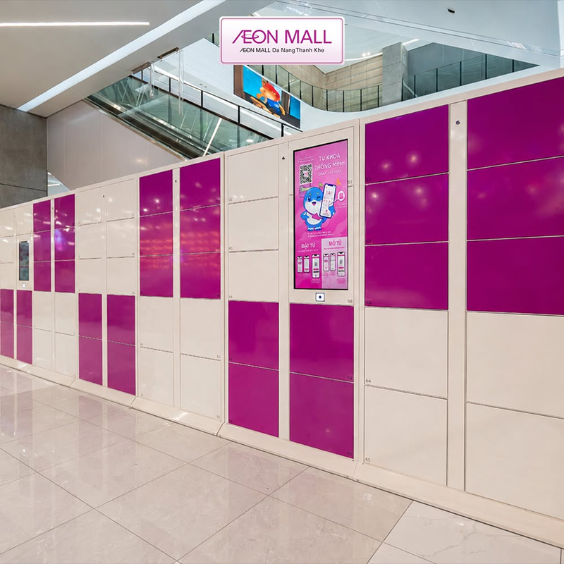 Tủ gửi đồ tại AEON MALL Đà Nẵng Thanh Khê