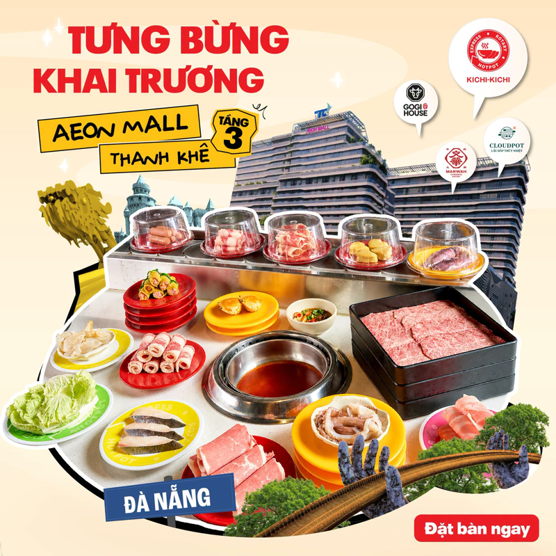 Menu Kichi Kichi Aeon Mall Đà Nẵng