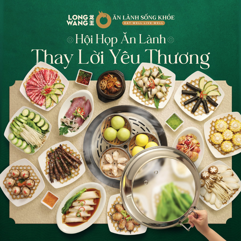 Long Wang mang đến lẩu hấp c&aacute;ch nhiệt với nhiều m&oacute;n ngon kh&oacute; cưỡng